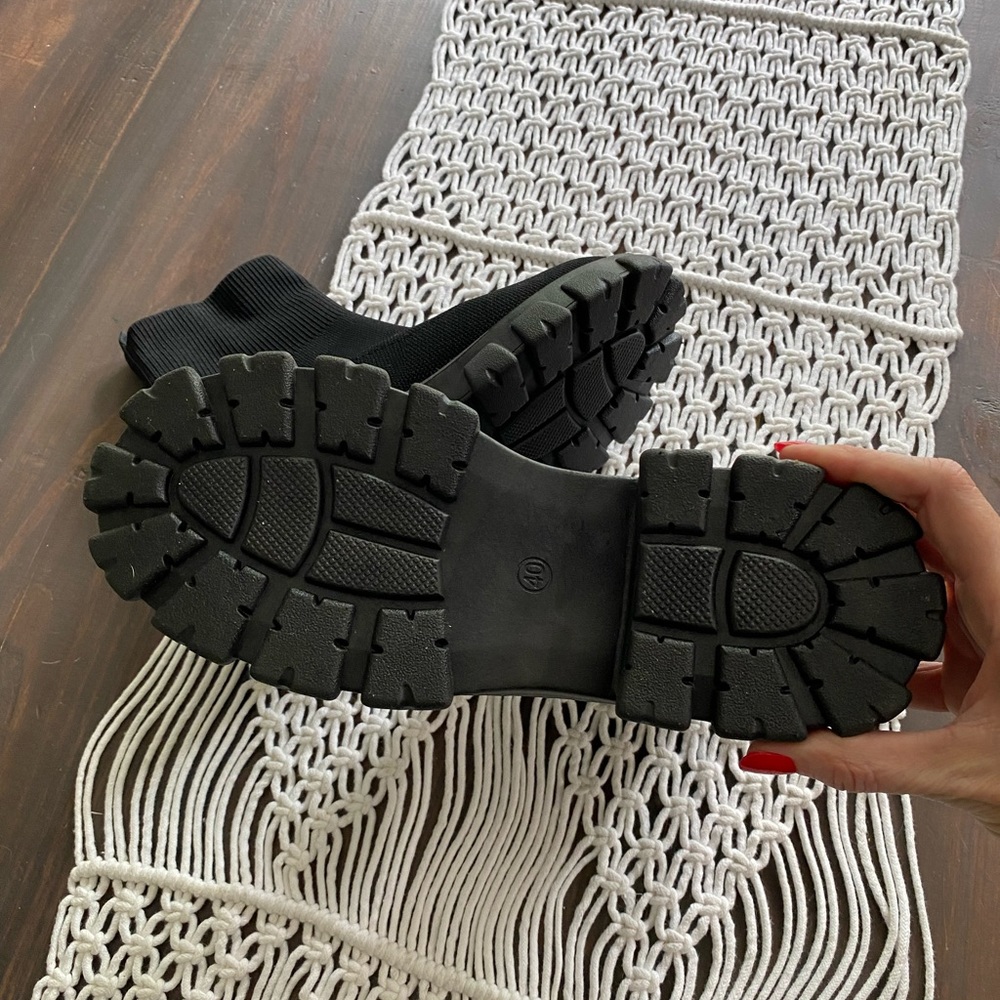 Black Combat & Moto Boots - Picture 6 of 6